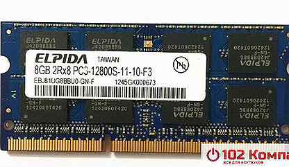 Оперативная память sodimm Elpida DDR3 2Gb, PC3-106