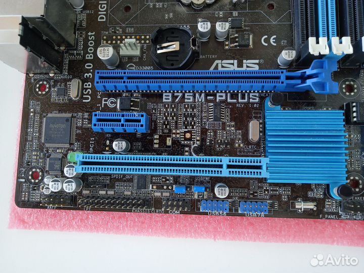 Asus b75m plus (неисправная)