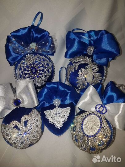 Новогодние украшения шары ручной работы