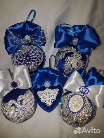 Новогодние украшения шары ручной работы