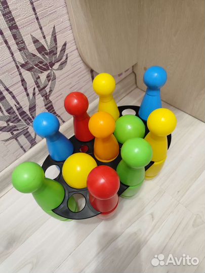 Кегли с мячиками