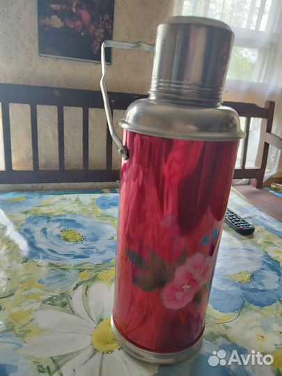 Термос со стеклянной колбой
