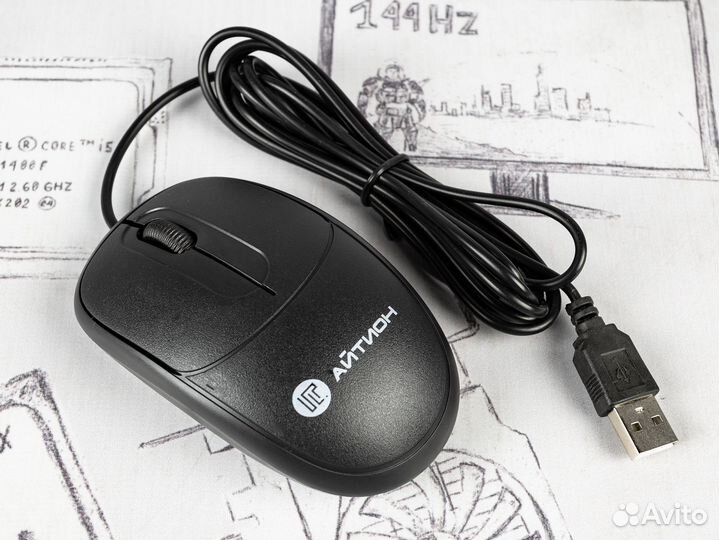 Офисная мышь Crown CMM-128 (OEM)