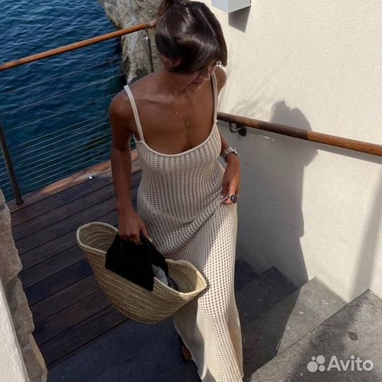 Платье туника сеточкой