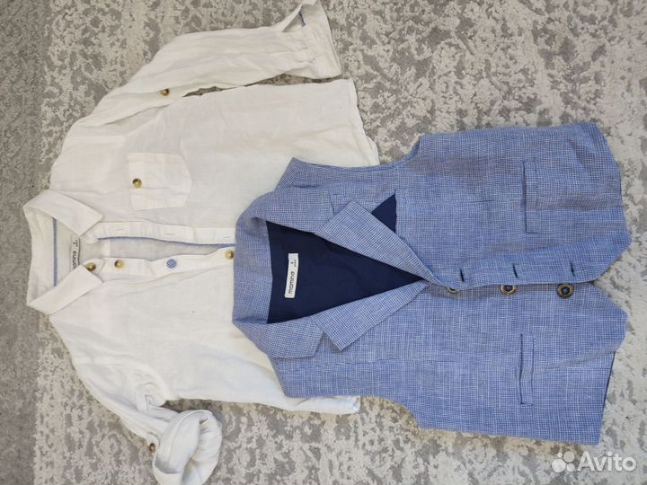 Рубашка с жилеткой, детская