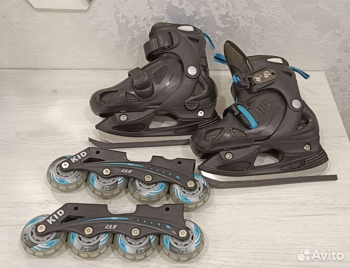 Коньки-ролики раздвижные 30-33
