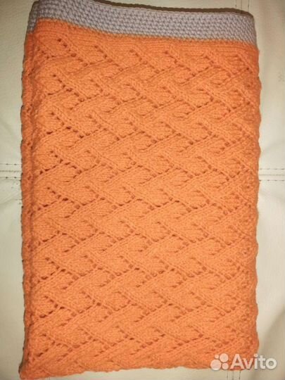 Вязанный плед детский