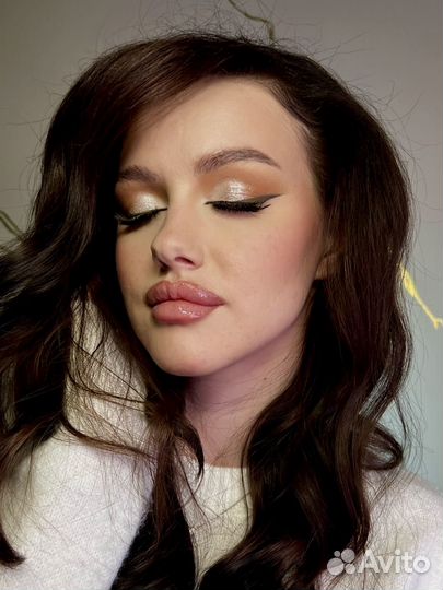 Макияж прическа образ