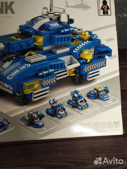 Конструктор танк 8 в 1 новый