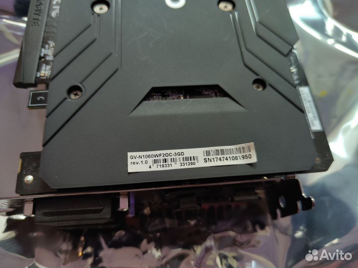 Видеокарта Gigabyte GeForce GTX 1060 3gb