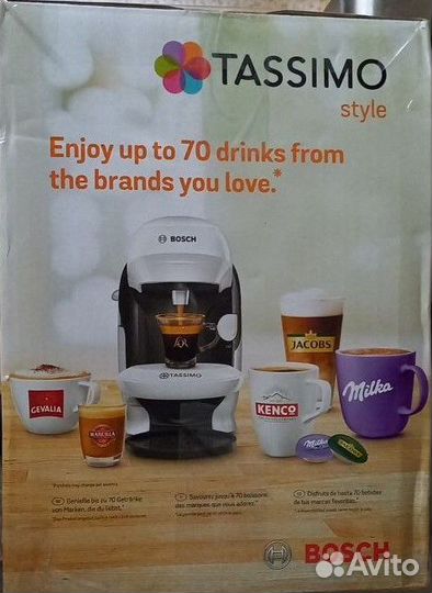 Капсульная кофемашина Bosch tassimo style TAS1104