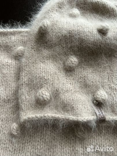 Комплект шапка и снуд женский