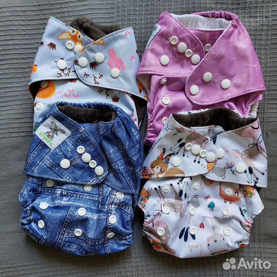 Многоразовые подгузники с вкладышами