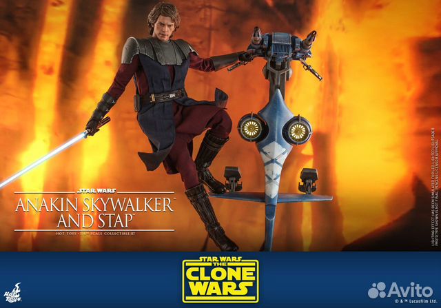 Hot toys Star Wars Anakin Skywalker and stap