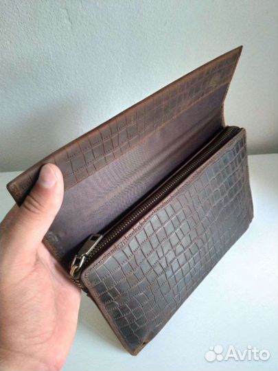Мужской клатч из натуральной кожи
