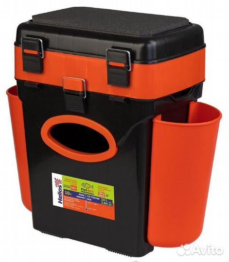 Ящик зимний FishBox двухсекционный (10л) оранжевый