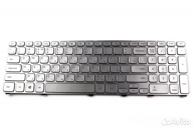 Клавиатура для ноутбука Dell 17-7000 Серебристая