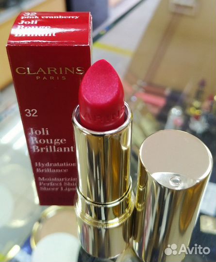 Clarins Помада-блеск Joli Rouge Brilliant