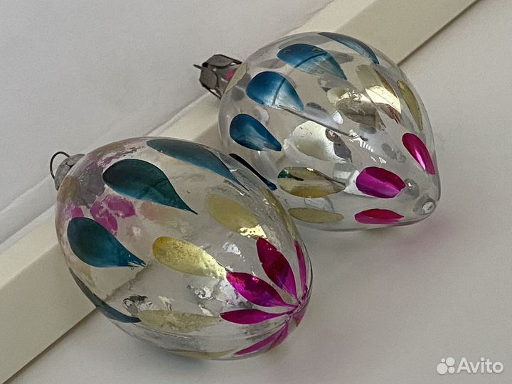 Елочные игрушки глинка