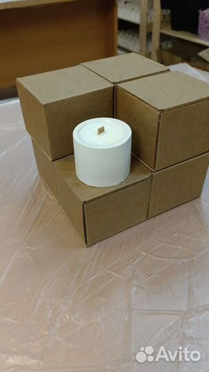 Ароматическая свеча в гипсе