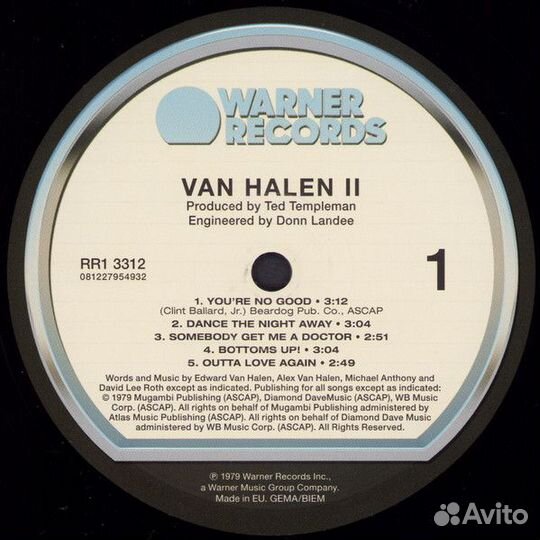 Винил Van Halen – Van Halen II