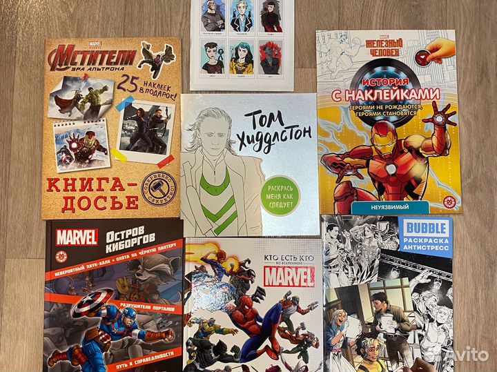 Комиксы marvel и bubble и другой стафф