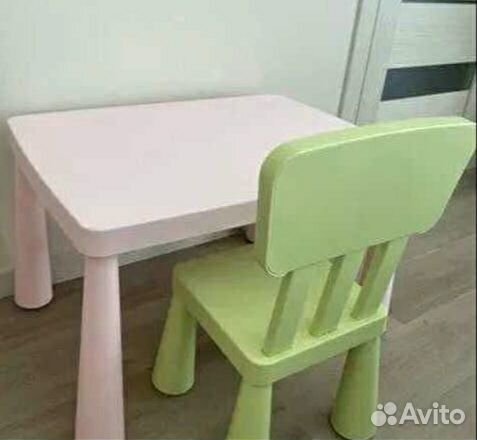 Детский стол+стул Икеа Маммут