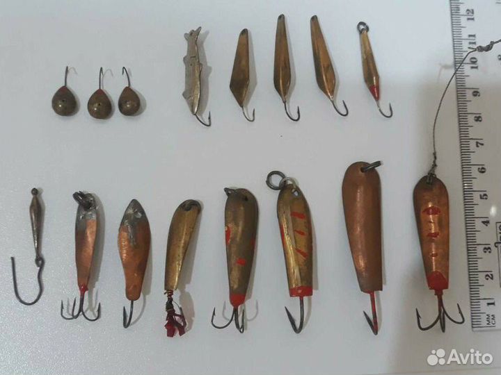 Крючки медь, латунь Большие СССР