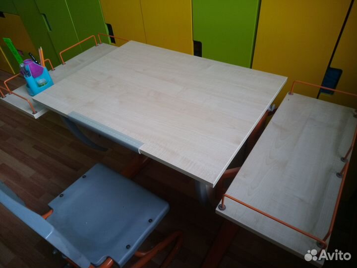 Детская парта и стул растущие для школьника