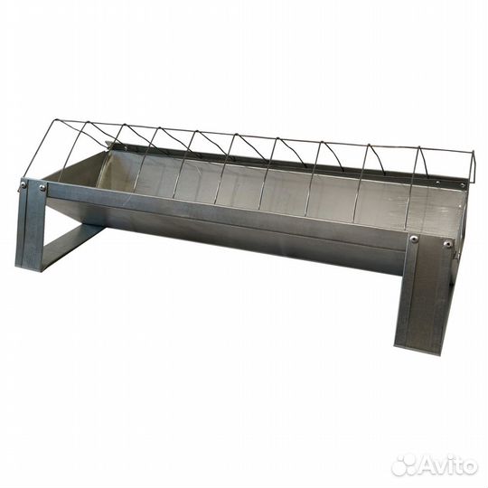 Кормушка для кур напольная 50 см металл