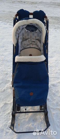 Детские санки коляска ника