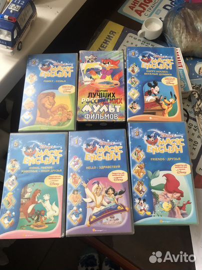 Видеокассеты детские с мультфильмами