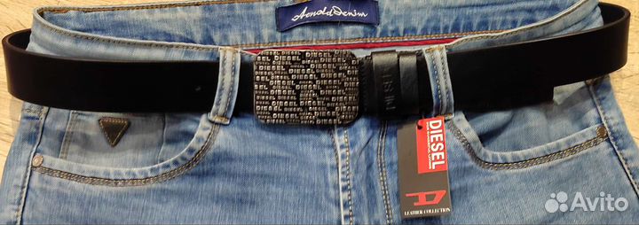 Мужской кожаный ремень Diesel