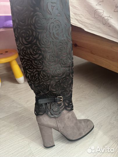 Сапоги женские весна- осенние натуральная кожа