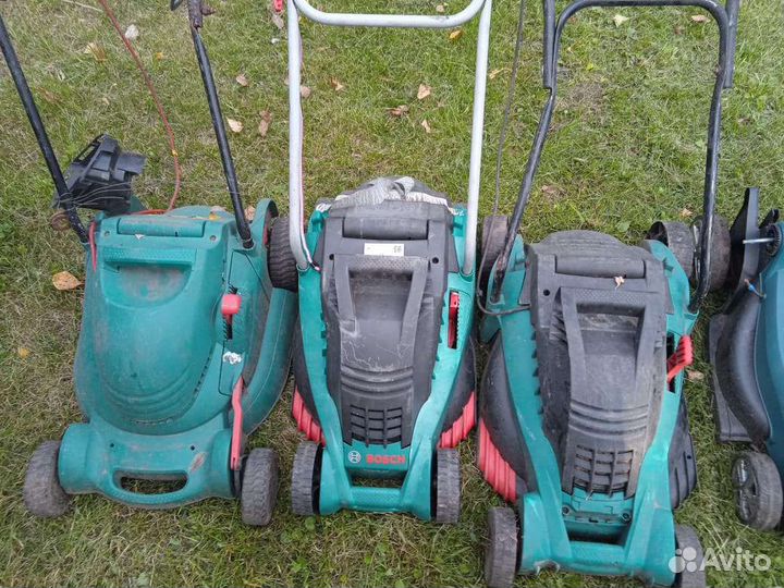 Газонокосилка электрическая 5шт все вместе