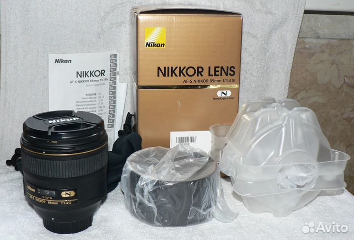 Объектив Nikon Nikkor af-s 85 mm f/1.4g Япония