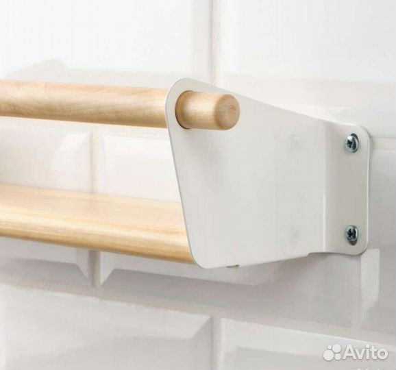 Полка для кухни икеа неребю 40х12х9.9 см, береза