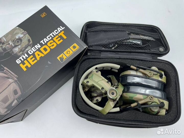 Активные наушники 6TH GEN tactical headset