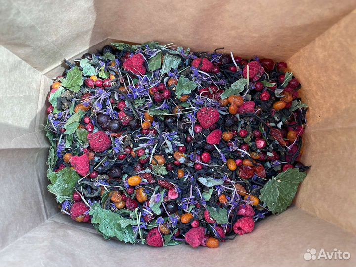 Иван-чай 1кг с ягодами и травами, просто сказка