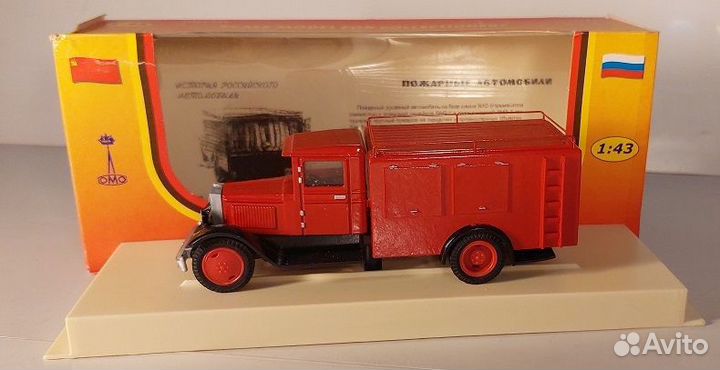 Ломо-авм Газ зис Пожарные 1:43