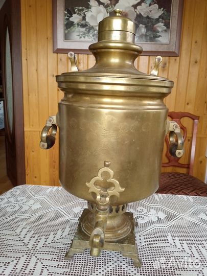 Самовар на дровах старинный