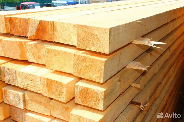 Брус 140х140мм, сухой, 1-2 сорт, строганный