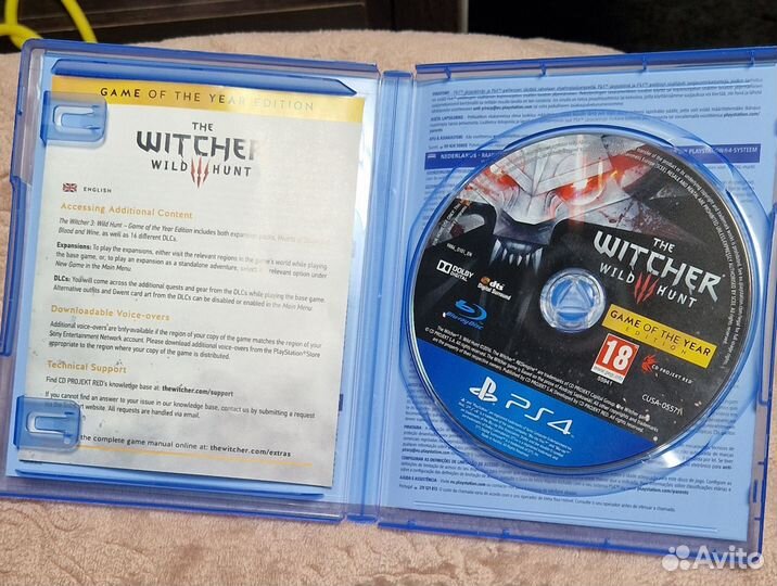 Диски на ps4 ведьмак дикая охота