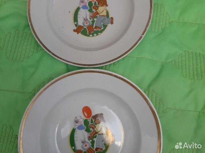 Тарелка с детским рисунком СССР