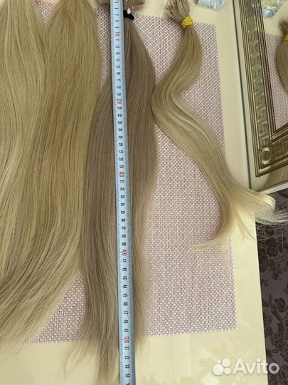Волосы для наращивания блонд