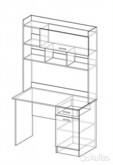 Стол компьютерный Дуб сонома