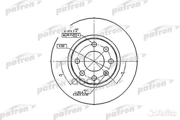 Диск тормозной передн opel: astra F 92-98, AS