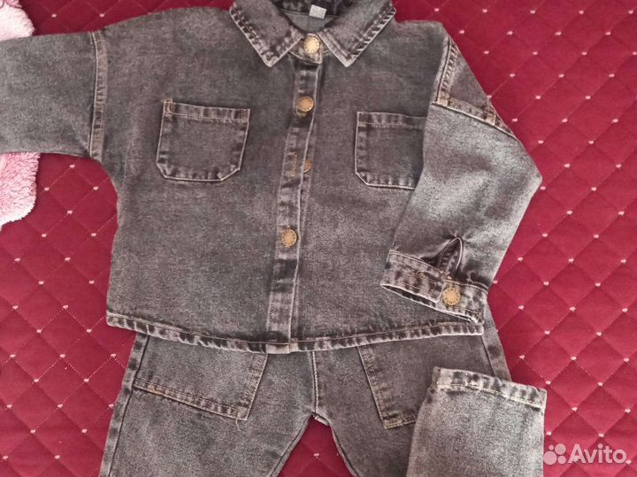 Джинсовый костюм детский