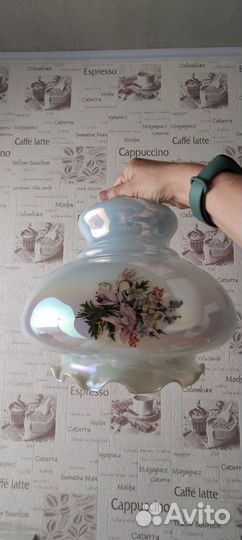 Плафон СССР перламутровый с рисунком