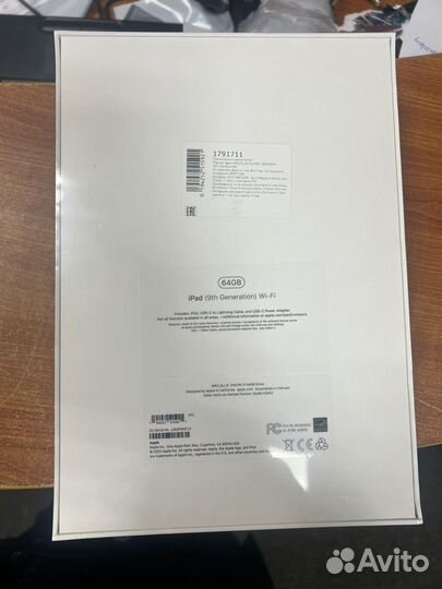 Планшет apple iPad 10.2 wifi 64gb